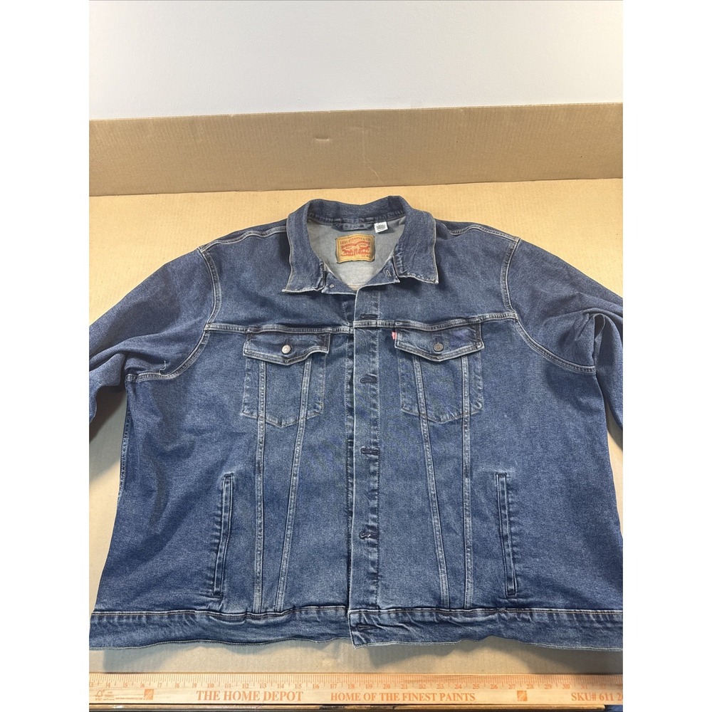 Levi's Button Up Denim Jacket Size 6XL Mens Trucker Style